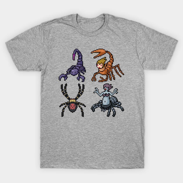 Pixel Insect Monster T-Shirt by Mako Design 